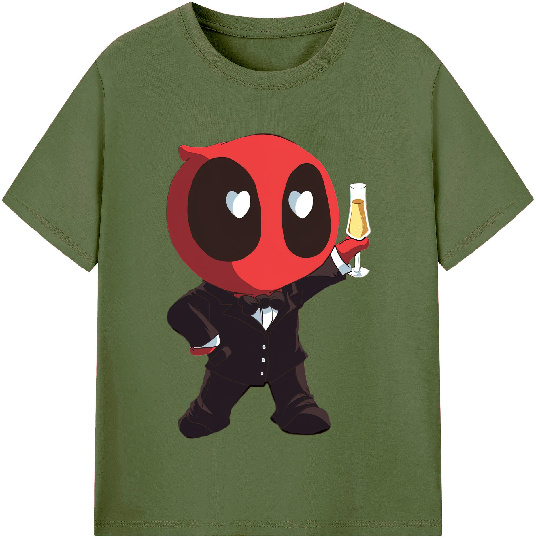 （画像用） Deadpool デッドプール 綿100％半袖Tシャツ（フロントプリント）